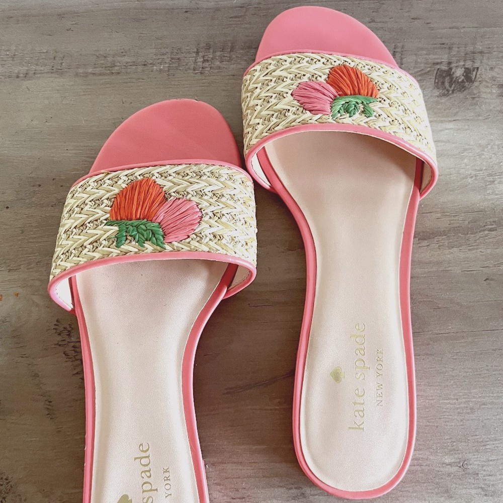 Kate Spade Finefetti Slide Sandal, size 7